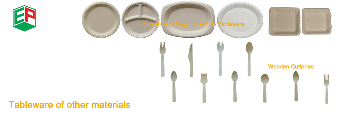 Tableware of other materials