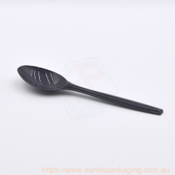 3041-Polypropylene Dessert Spoons(BLACK)