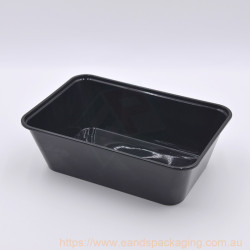 1021-Polypropyene Rectangular Food Containers E750（Black）